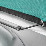 Fine-meshed trailer net 2.50x4.50M with elastic cord