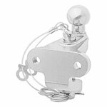 Tow ball silver combined double version D17.2/S200 E-type approved