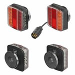 Trailer lighting set LED with magnets 7.5+2.5M cable