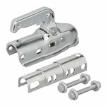 Ball coupling steel round 35-50mm braked