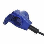 CEE extension cable 20M with angled plug + Schuko socket 3x2.5mm²