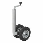 Double nose wheel 48 mm with solid natural rubber tyres 200 x 50 mm