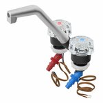Mixer tap De Luxe dia 20 mm black/chrome, large button