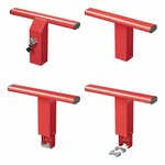 Tow bar lock for commercial vehicles