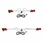 Lighting bar metal 140-200cm extendable + 12M cable