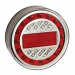 Rear light 12/24V 4 functions 125mm LED