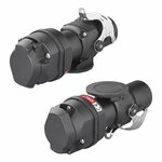 Adapter plug from 24V 15- to 12V 13-pin ISO12098 > ISO11446