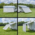 Sun protection front for roof and wall awnings 380 x 200 cm