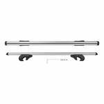 Roof rail carrier 120cm aluminum 90kg