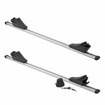 Roof rail carrier for closed roof rail 120cm aluminium 75kg