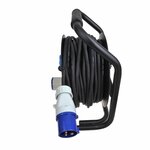 Cable reel CEE 25M 3x2.5mm² (2x Schuko + 1x CEE)