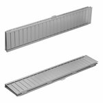 Foldable aluminum ramp for wheelchair 183x73cm 270kg
