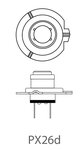 Car lamp 12V 55W PX26d H7 in box