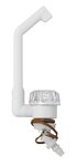 Cold water tap De Luxe 12V dia 20 mm white large button