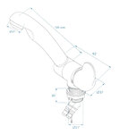 Mixer tap Style 3000 12V dia 27 mm curved outlet