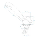 Mixer tap Keramik Samba dia 33 mm chrome