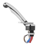 Mixer tap Keramik Deluxe dia 27 mm chrome/black