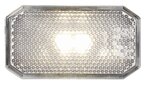 Marker light 12/24V white 80 x 44 mm LED