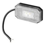 Marker light 12/24V white 80 x 44 mm LED