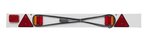 Lighting bar LED with LED fog lamp + 6M cable