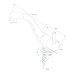 Mixer tap Trend A spout Style 3000 12V dia 33 mm chrome