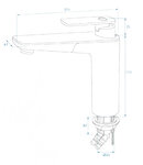 Mixer tap Vector S Kitchen dia 33 mm chrome in box