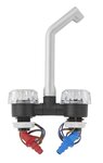 Mixer tap De Luxe dia 20 mm black/chrome, large button