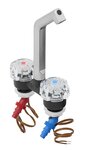 Mixer tap De Luxe dia 20 mm black/chrome, large button
