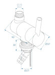Shower mixer tap Trend A dia 27 mm chrome