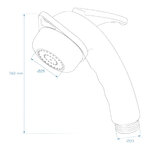 Hand shower Charisma chrome without hose