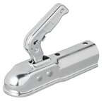 Steel ball coupling vertical 2 holes round 50mm 1300kg braked