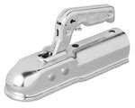 Steel ball coupling vertical 2 holes round 50mm 1300kg braked