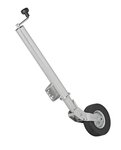 Joint wheel 570/60 mm rim metal with rubber tyre 220 x 65 mm foldable 300kg