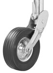 Joint wheel 570/60 mm rim metal with rubber tyre 220 x 65 mm foldable 300kg
