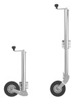 Joint wheel 570/60 mm rim metal with rubber tyre 220 x 65 mm foldable 300kg