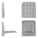 Foldable step for trailer 195 x 175 mm