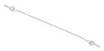 Tailgate cable 45 cm - 2x M8