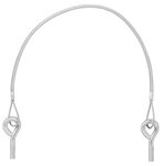 Tailgate cable 45 cm - 2x M8