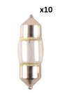 Car bulb 12V 10W SV8,5 11x30 x10 piece
