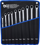 Ratchet Ring Wrench and Ring Spanner Set extra long 10 - 19 mm 10 pcs