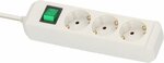 extension lead with switch 3-way white 5m H05VV-F 3G1,5
