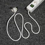 extension lead with switch 6-way white 1,5m H05VV-F 3G1,5