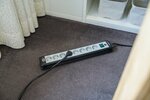 extension lead 8-way black light grey 3m H05VV-F 3G1,5