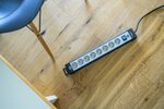 extension lead 8-way black light grey 5m H05VV-F 3G1,5