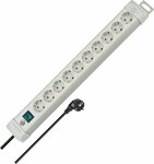 extension lead 10-way light grey 3m H05VV-F 3G1,5