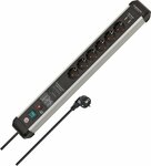 60.000A extension lead with surge protection and USB-Charger 6-way 3m H05VV-F 3G1,5