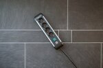 Premium extension lead with switch 4-way 1.8m H05VV-F 3G1.5
