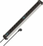 Premium extension lead 12-way 3m H05VV-F 3G1.5 2x 6-fold switchable sockets