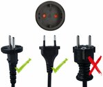 Travel Plug Euro Countured plug USA, Japan