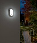 LED oval luminaire OL 1650 P with infrared motion detector 1680lm, white, IP54